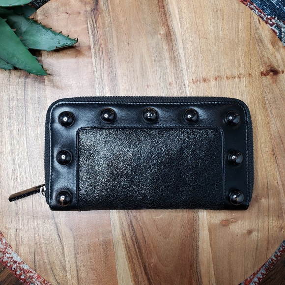 Tory Burch Handbags - Tory Burch Studded Black Wallet